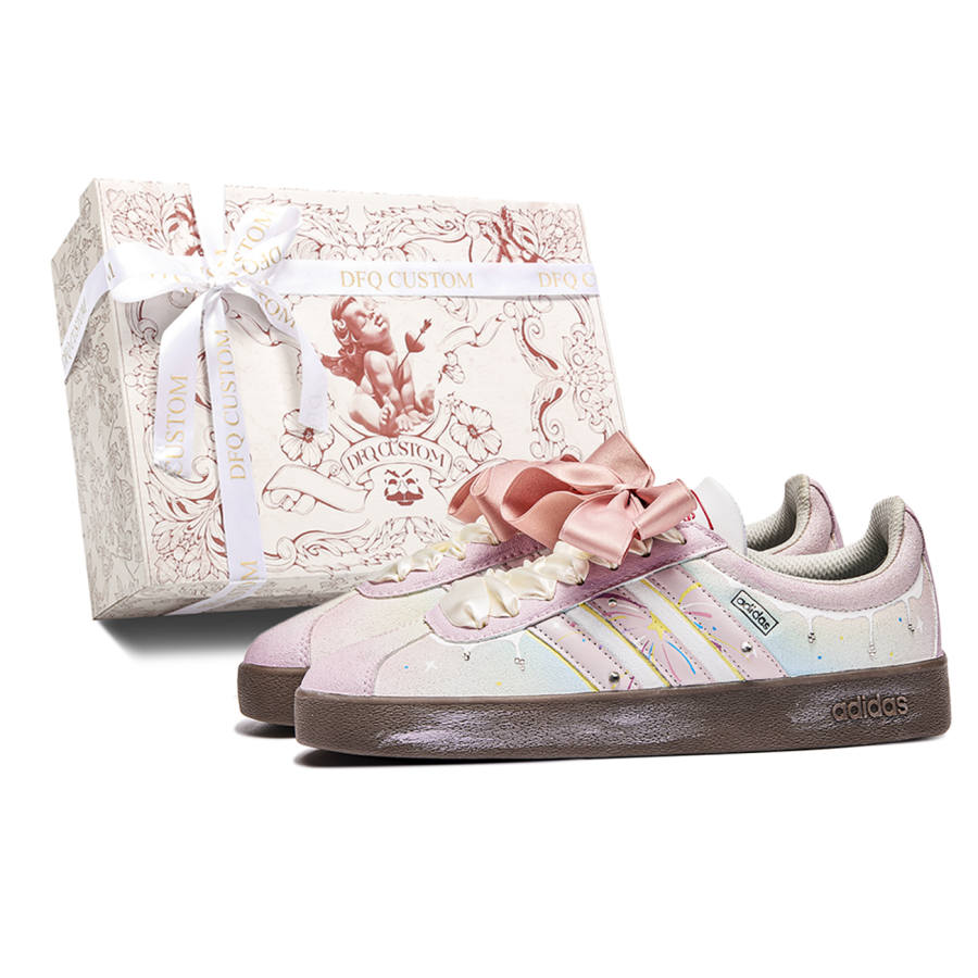 Adidas Neo VL Court 2.0 Da Vinci Custom, Box, Radiant Slip Resistant Abrasion Resistant