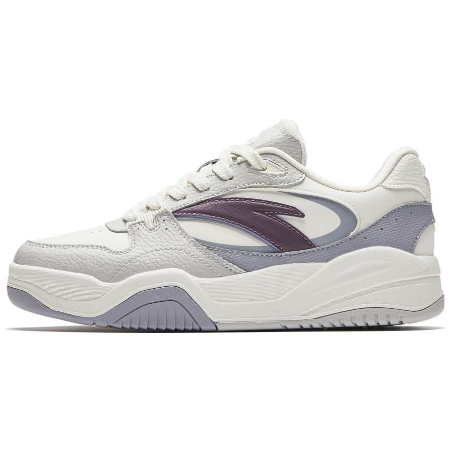 Anta Wave Shoe Textile, Synthetic Leather, Split Cow Leather Abrasion Resistant Lightweight Height Increasing Low top