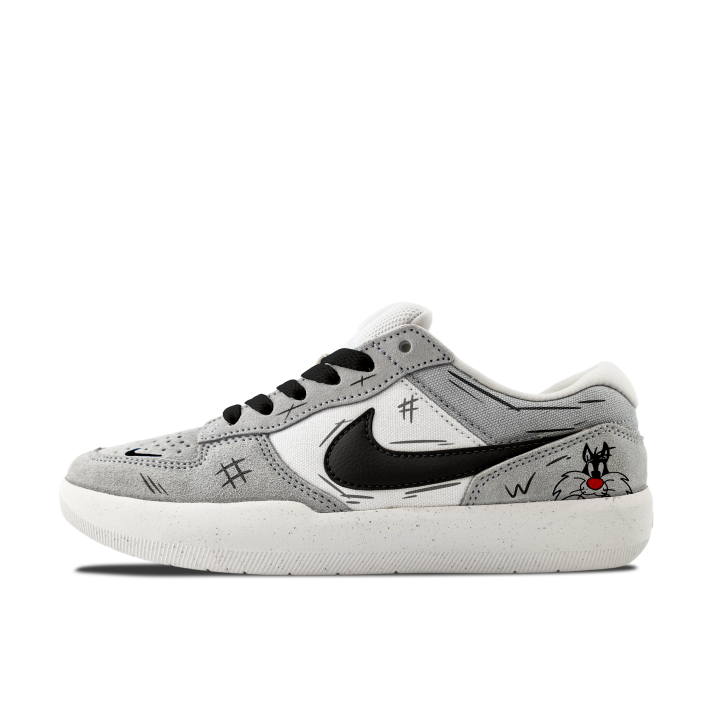 Nike Nike SB Force 58 Abrasion Resistant Abrasion Resistant Low top Skateboard Shoes Unisex Gray