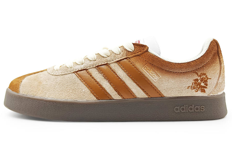 Adidas Neo VL Court 2.0 Lifestyle Cushioning, Wear Resistant Low top Skateboard Shoes Unisex Beige Brown