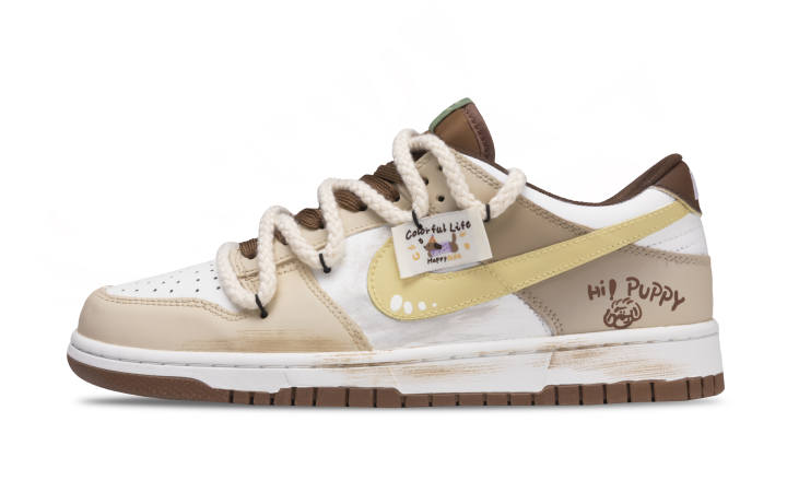 Nike Nike Dunk Cushioning, Wear Resistant Low top Skateboard Shoes Unisex Brown