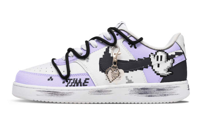 Nike Nike Court Vision 1 Starry Sky Guardian Abrasion Resistant Low top Skateboard Shoes Unisex Purple