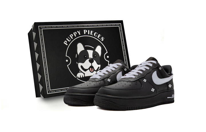 Nike Nike Air Force 1 Berry Heart Smoke Gray, Special Shoe Box Slip Resistant Low top Skateboard Shoes Unisex Dark Gray