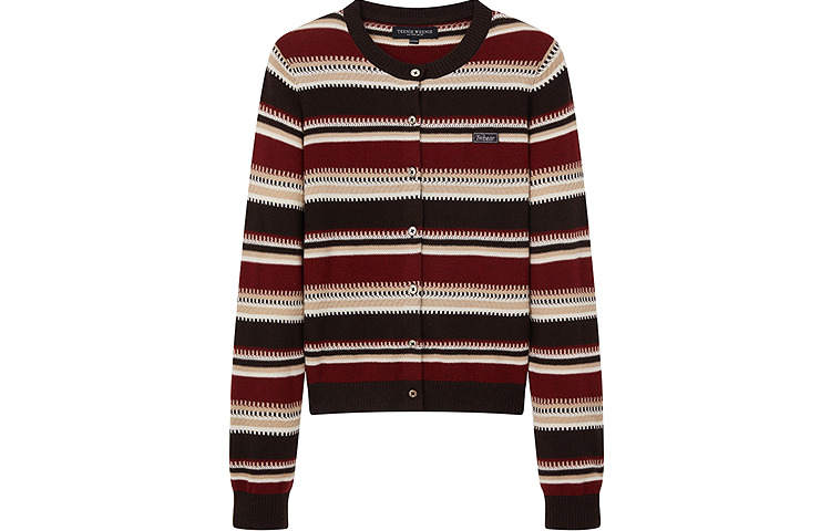 Teenie Weenie Year Of The Horse Collection Knitwear Women's Brown Crew Neck Moderate Cardigan