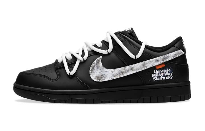 Nike Nike Dunk Shadow Of Ink Abrasion Resistant Low top Skateboard Shoes Men's Black White