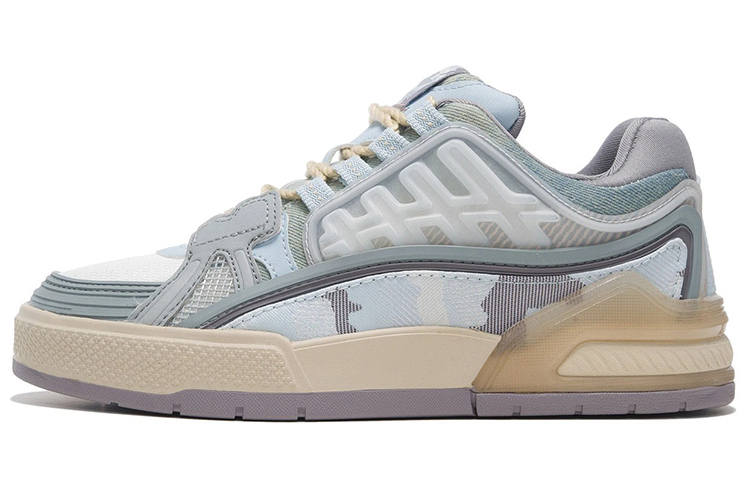 Li-Ning Li Ning Millennial Era Low top Skateboard Shoes Women's Blue Gray