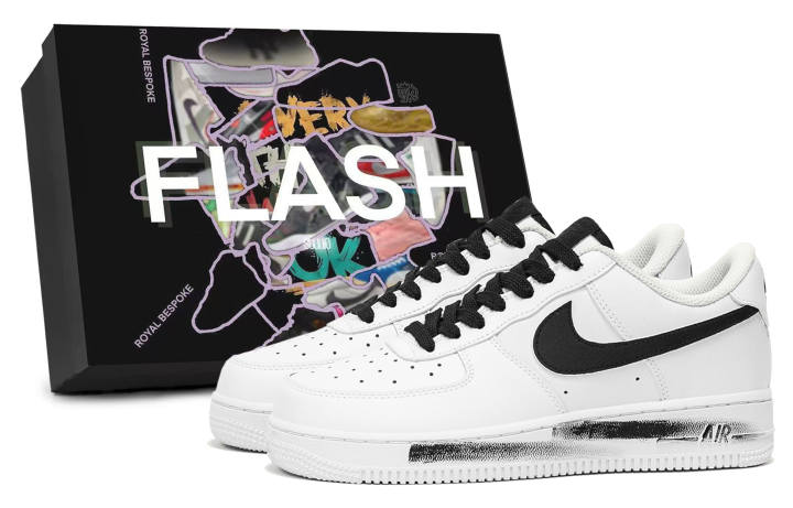 Nike Nike Air Force 1 Black Mourning, Box Included Leather Low top Skateboard Shoes Unisex Black White