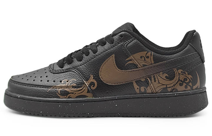 Nike Nike Court Vision Low Abrasion Resistant Low top Skateboard Shoes Unisex Dark Copper