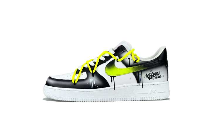 Nike Nike Air Force 1 Abrasion Resistant Low top Skateboard Shoes Men's Black