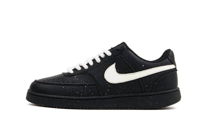 Nike Nike Court Vision Abrasion Resistant Abrasion Resistant Low top Skateboard Shoes Unisex Black White