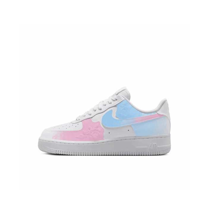 Nike Nike Air Force 1 Low Flower Interval Command Leather Slip Resistant Abrasion Resistant Low top Skateboard Shoes Women's