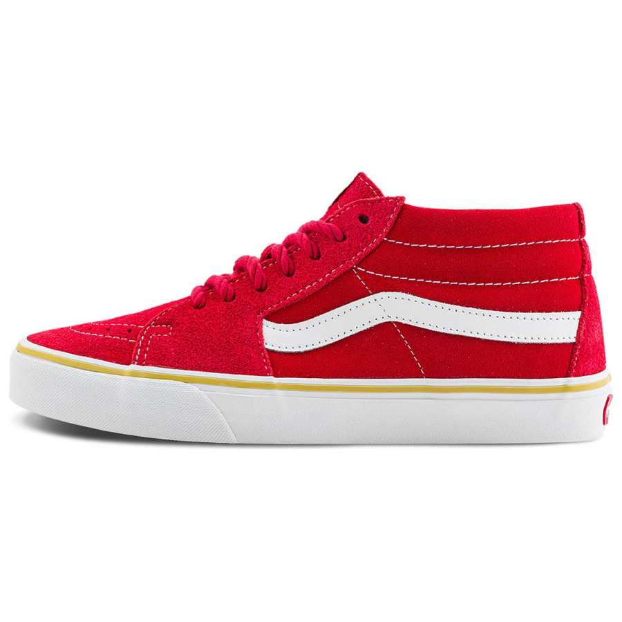 Vans SK8 MID top Skateboard Shoes Unisex Red White