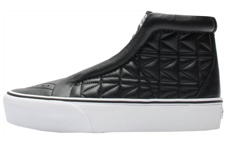Vans SK8 Hi Laceless Platform Karl Lagerfeld Quilt 'Black White'