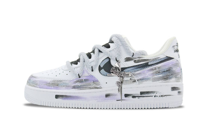 Nike Nike Air Force 1 Divine Dust Abrasion Resistant Low top Skateboard Shoes Unisex Purple