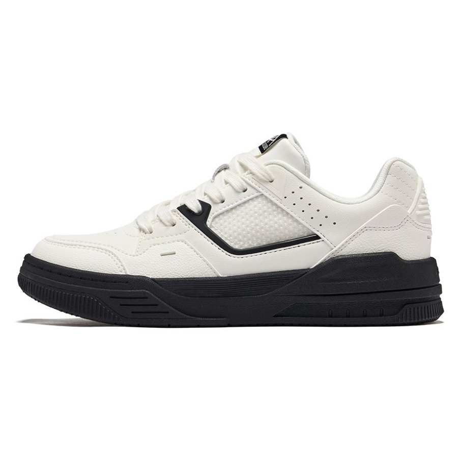 Erke Sheath Ejection Synthetic Leather, Textile Abrasion Resistant Slip Resistant Low top Skateboard Shoes Women's
