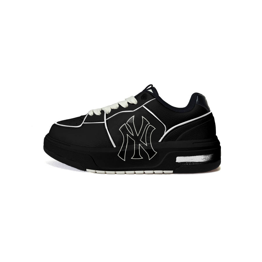 MLB Chunky Liner Abrasion Resistant Abrasion Resistant Low top Skateboard Shoes Unisex Black