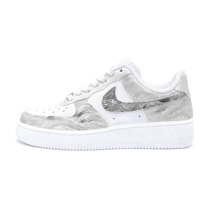 Nike Nike Air Force 1 Galaxy Order Abrasion Resistant Balance Low top Skateboard Shoes Unisex Gray