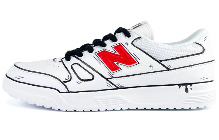 New Balance New Balance NB Ct20 Coverage Slip Resistant Low top Skateboard Shoes Unisex Black White Red