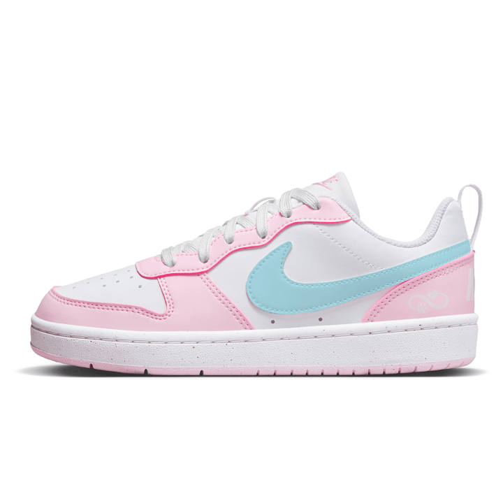 Nike Nike Court Borough Abrasion Resistant Low top Skateboard Shoes Women's Pink Blue White