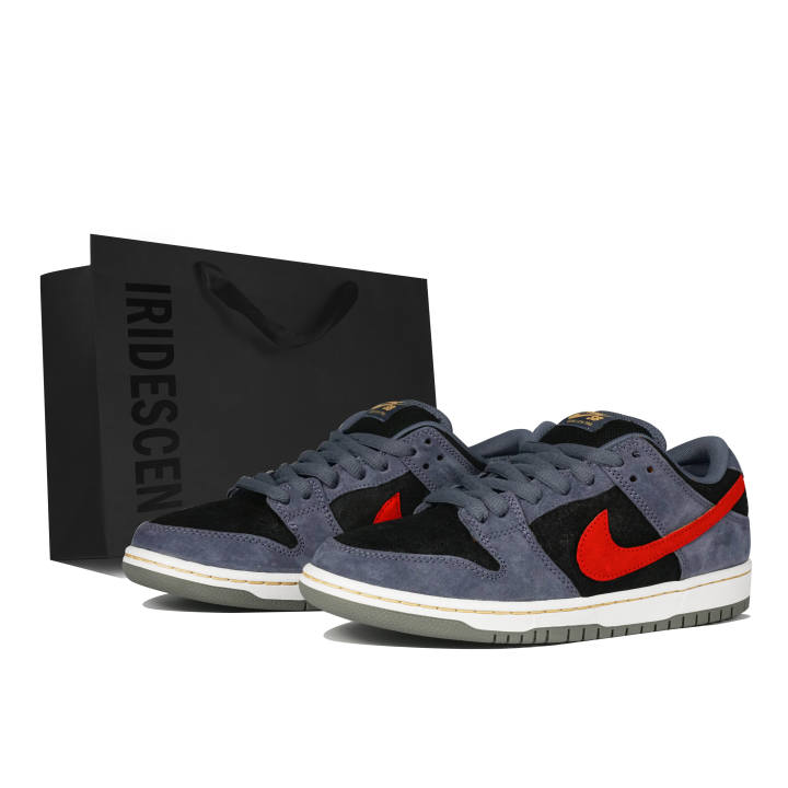 Nike Nike Dunk SB Cushioning Low top Skateboard Shoes Unisex Black Blue