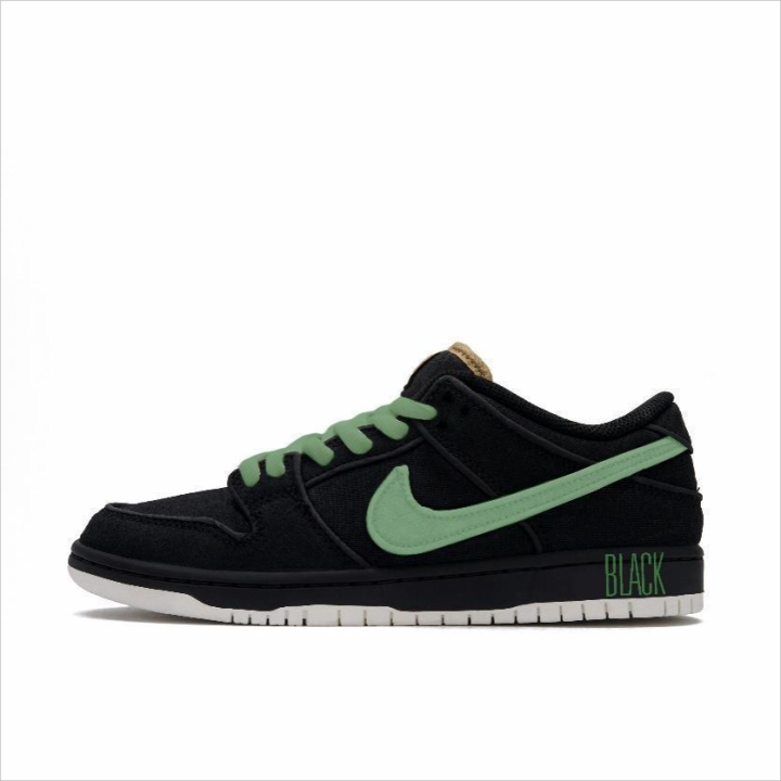 Nike Nike Dunk SB Canvas Low top Skateboard Shoes Unisex Black Green