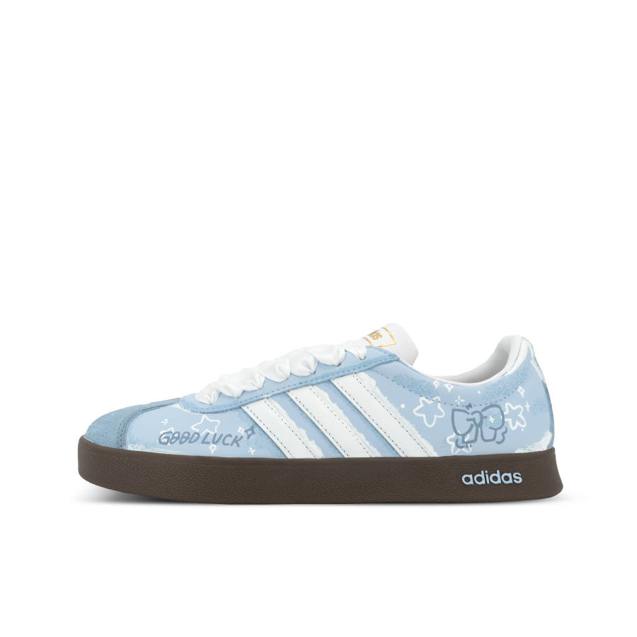 Adidas Adidas Vl Court Classic Orangutan Mischief XJDD Lucky Star Whisper Low top Skateboard Shoes Women's Blue White