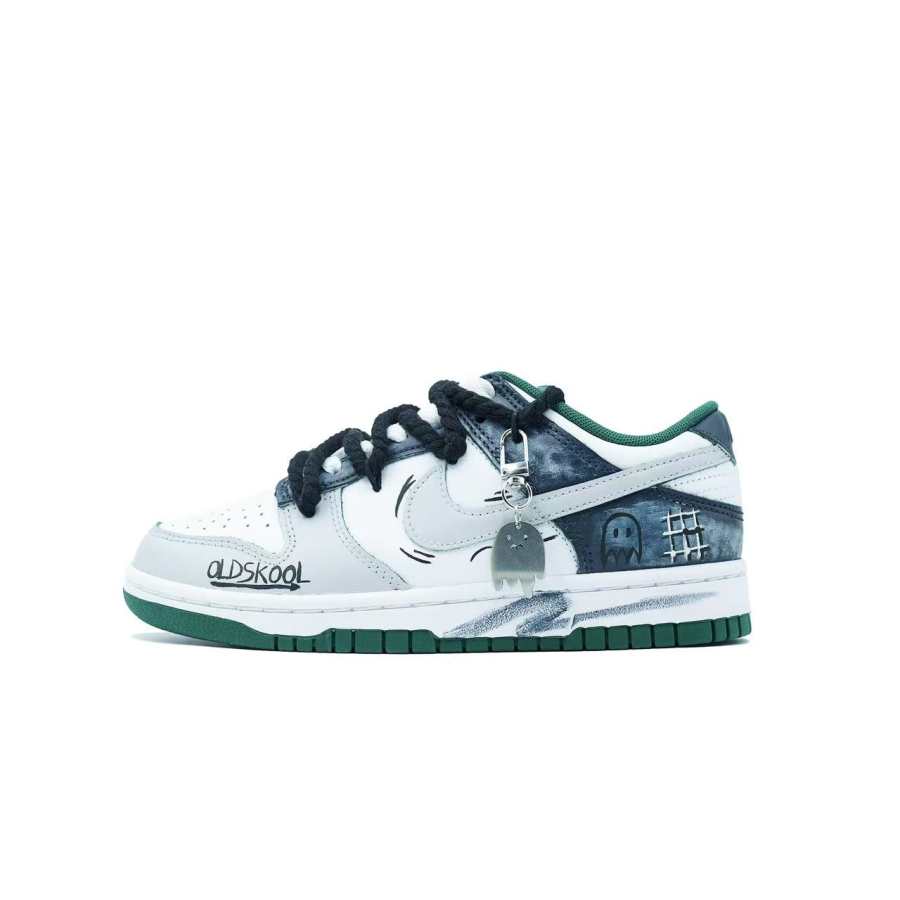 Nike Nike Dunk Dusty Blue Ghost Abrasion Resistant Low top Skateboard Shoes Unisex Blue Gray