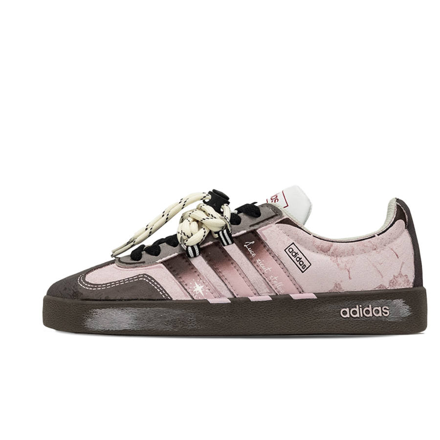 Adidas Adidas VL COURT 2.0 Low top Skateboard Shoes Unisex Gray Pink