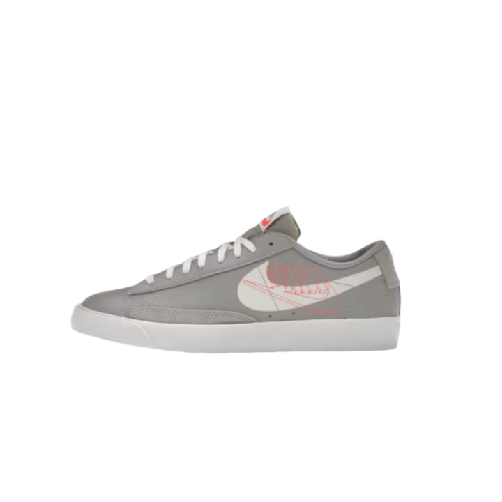 Nike Nike Blazer Low Print Wolf Grey Sail Bright Crimson