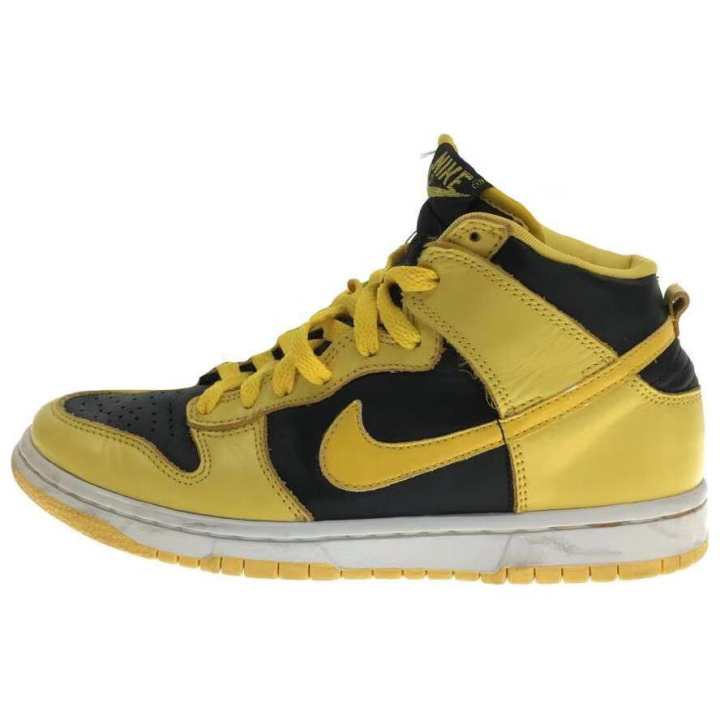 Nike Nike Dunk Slip Resistant Abrasion Resistant Mid top Skateboard Shoes Men's Yellow