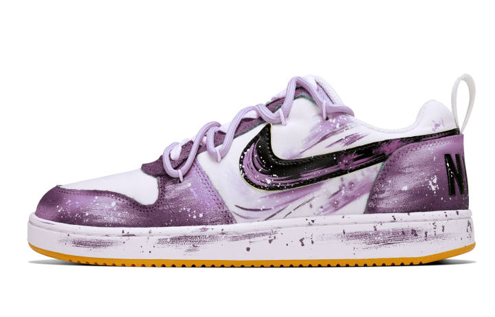 Nike Nike Court Borough Suede Abrasion Resistant Low top Skateboard Shoes Men's Purple