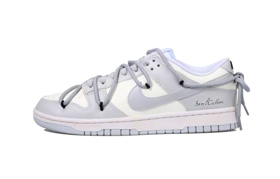 Nike Nike Dunk Minimalist Industrial SAML Leather Low top Skateboard Shoes Unisex Gray Silver