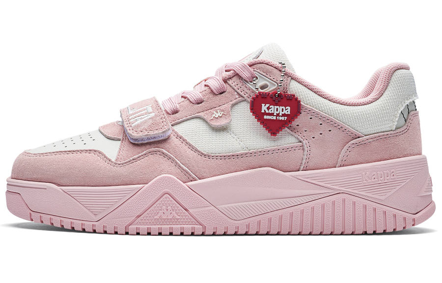 Kappa Back to Back Slip Resistant Abrasion Resistant Low top Skateboard Shoes Women's Pink