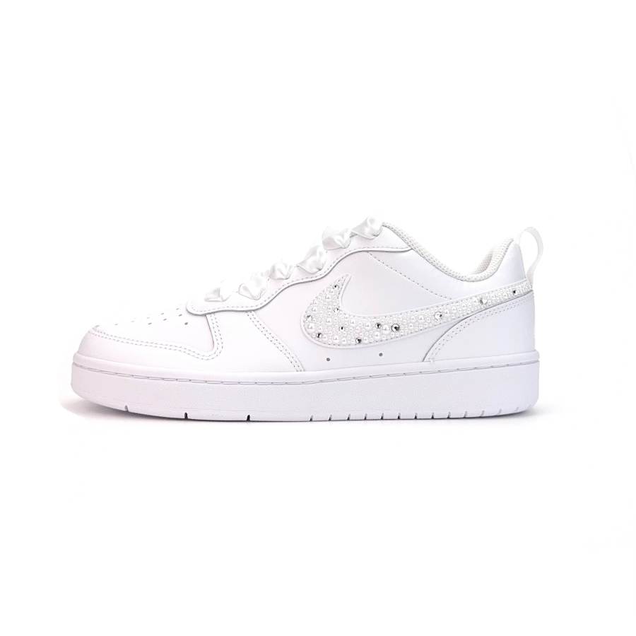 Nike Nike Court Borough Cushioning, Wear Resistant Low top Skateboard Shoes Women's White