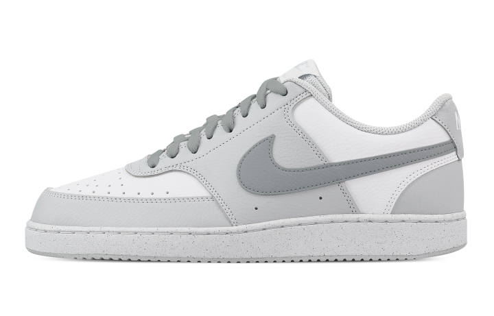 Nike Nike Court Vision Dark Gull Gray Abrasion Resistant Low top Skateboard Shoes Men's White Gray