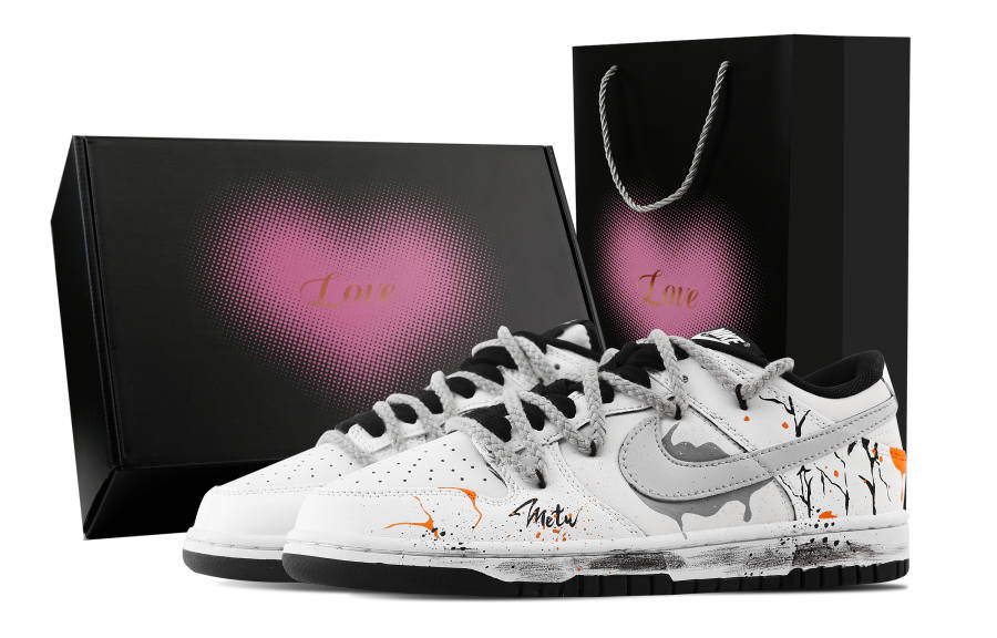 Nike Nike Dunk Qinghui Mianying, Heart Box Slip Resistant Abrasion Resistant Low top Skateboard Shoes Unisex