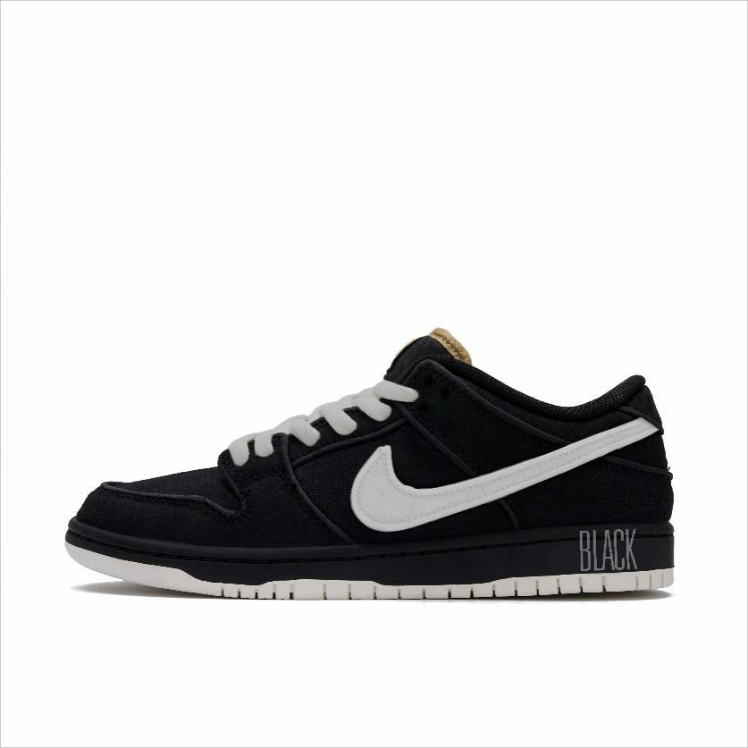 Nike Nike Dunk SB Canvas Low top Skateboard Shoes Unisex Black