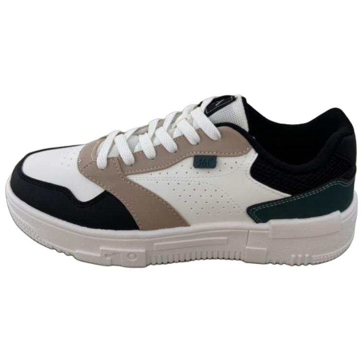 361° Slip Resistant And Breathable Slip Resistant And Breathable Low top Skateboard Shoes Men's White Black Brown