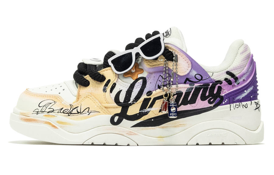 Li-Ning Li Ning Journey 2.0 Abrasion Resistant Lightweight Wear resistant And Lightweight Low top Skateboard Shoes Women's