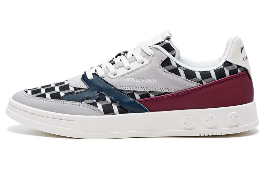 LI-NING 1990 LI NING 1990 Textile, Leather Slip Resistant, Abrasion Resistant, Lightweight Low top Skateboard Shoes Men's