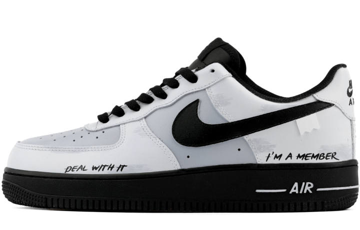 Nike Nike Air Force 1 Height Increasing Low top Skateboard Shoes Unisex Concrete Gray