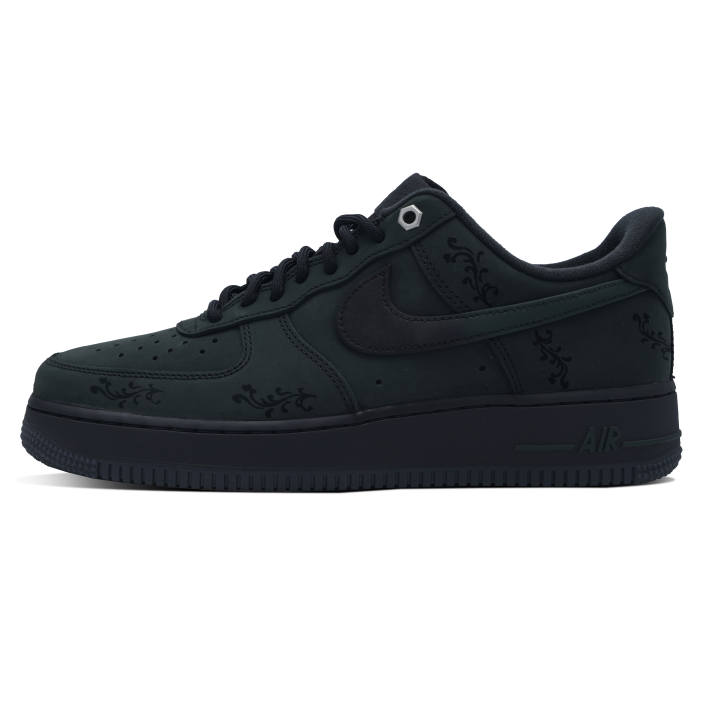 Nike Nike Air Force 1 Wear resistant And Lightweight Low top Skateboard Shoes Men's Black Green