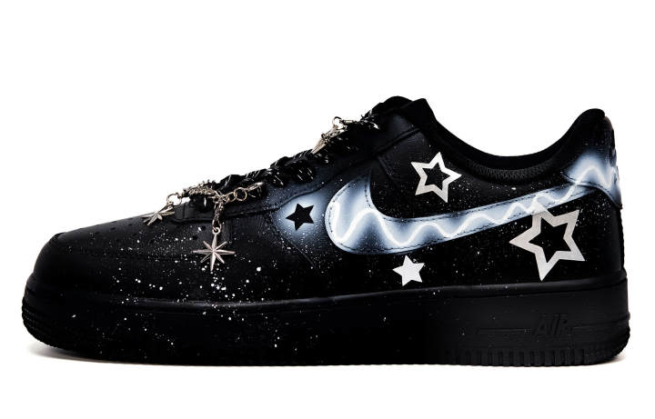 Nike Nike Air Force 1 Low top Skateboard Shoes Unisex Black