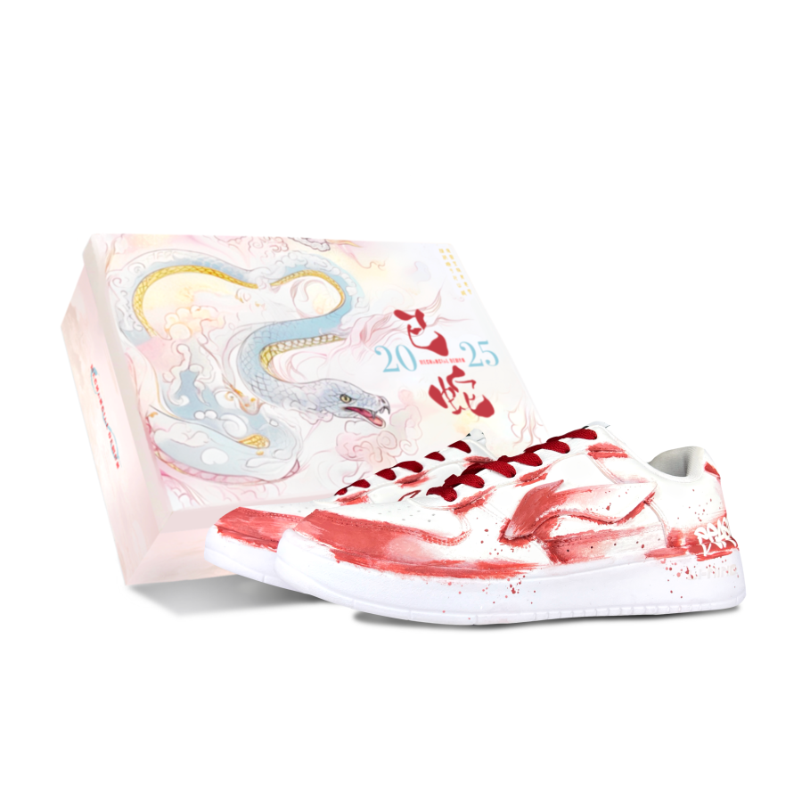 Li-Ning Li Ning Floating Boat Cushioning Breathable Abrasion Resistant Low top Skateboard Shoes Unisex Brick Red