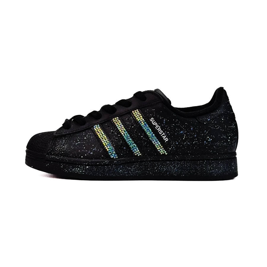 Adidas Originals Superstar 2 Starry Dot Low top Skateboard Shoes Unisex Black