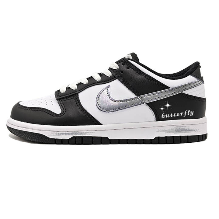 Nike Nike Dunk Sparkling Abrasion Resistant Low top Skateboard Shoes Women's Black