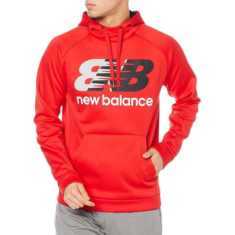 New Balance New Balance Sweatshirts Men's Red Hooded Moderate