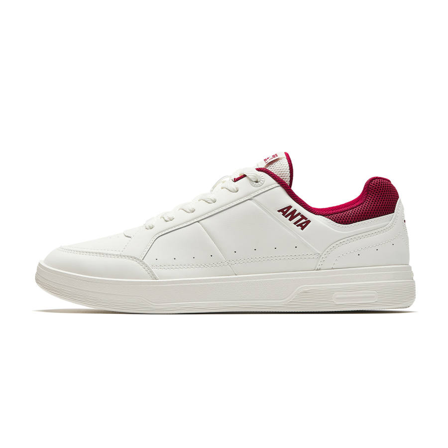 Anta Textile, Synthetic Leather Low top Skateboard Shoes Men's