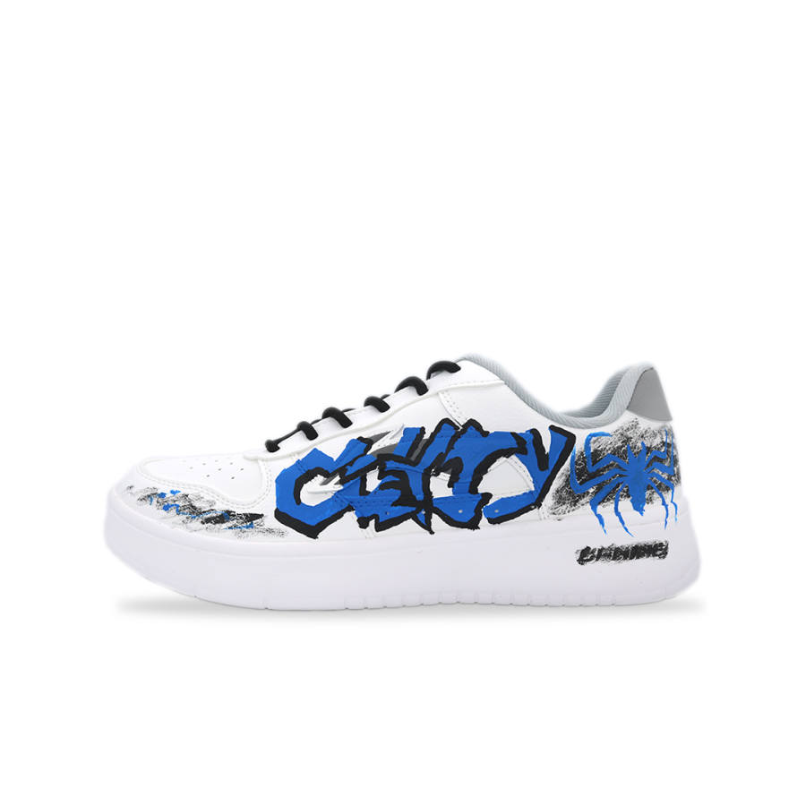 Li-Ning Li Ning Floating Boat Breathable Cushioning Low top Skateboard Shoes Men's White Blue Black