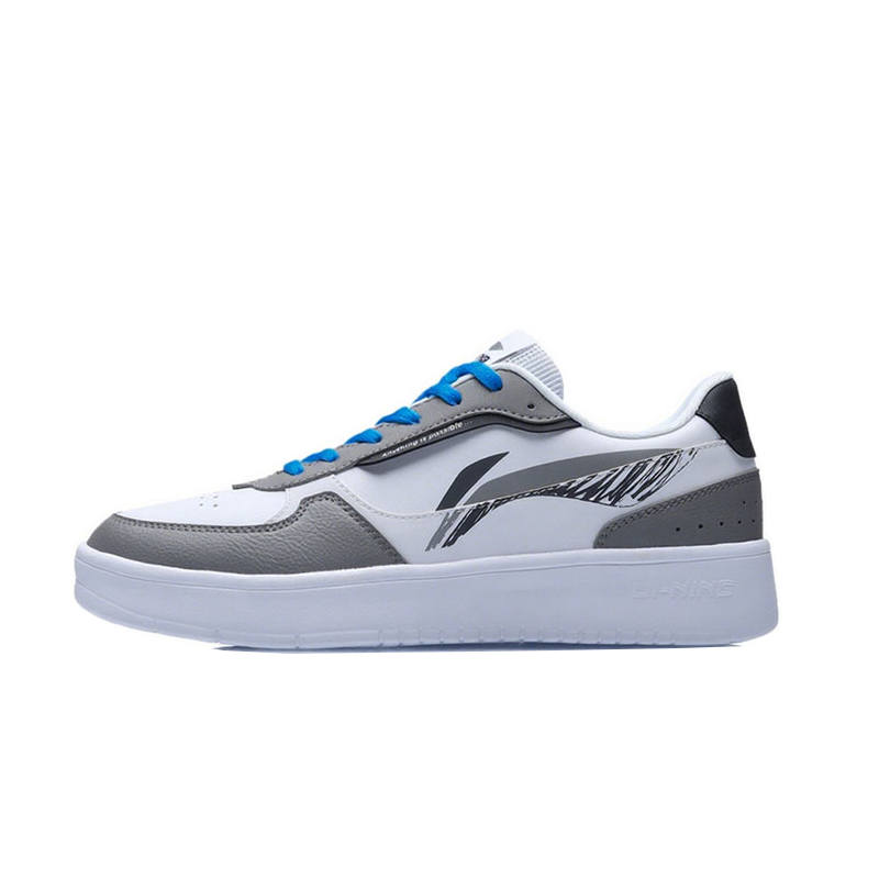 Li-Ning Li Ning Low top Skateboard Shoes Unisex White Gray